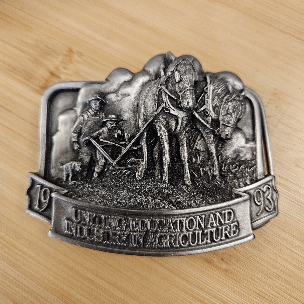 Vintage John Deer 1993 Uniting Education & Industry in Agriculture Belt Buckle